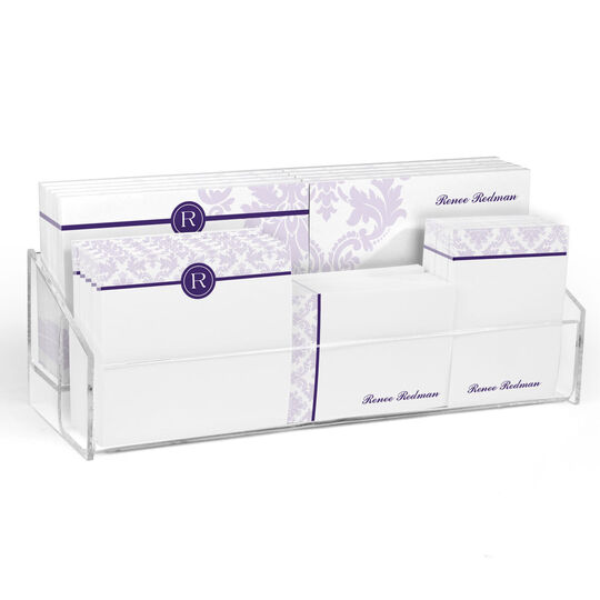 Purple Damask Post-it® Notes Ensemble